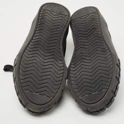 Prada Black Nylon Wheel Cassetta Low Top Sneakers Size 42.5