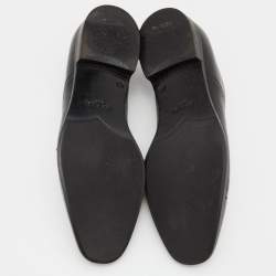 Prada Black Saffiano Leather Lace Up Oxfords Size 40.5