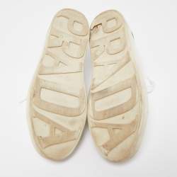 Prada White Leather Low Top Sneakers Size 41