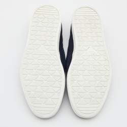 Pre Owned Prada Blue Nylon Sneakers Slip-On Sneakers Size 42