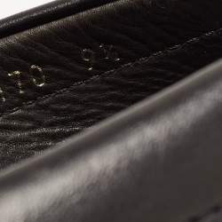Prada Black Leather Slip On Loafers Size 43.5 