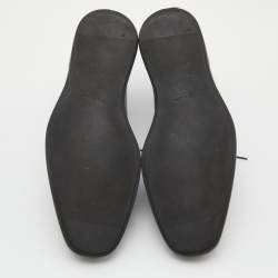 Prada Black Brogue Leather Lace Up Derby Size 42.5