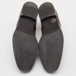Prada Brown Leather Lace Up Derby Size 43.5