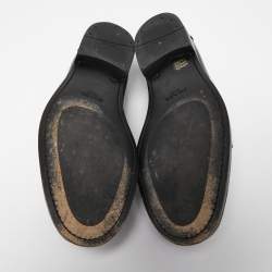 Prada Blue/White Leather Slip on Loafers Size 42.5