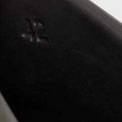Prada Black Rubber Logo Mules Size 42 