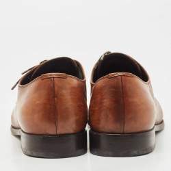 Prada Brown Leather Lace Up Derby Size 42