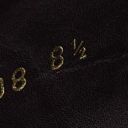 Pre Owned Prada Black Brogue Leather Lace Up Derby Size 42.5