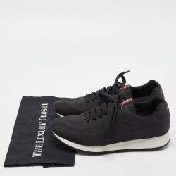 Pre Owned Prada Sport Black Nylon Low-Top Sneakers Size 41.5