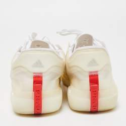 Prada x Adidas White Mesh Luna Rossa Sneakers Size 45 1/3