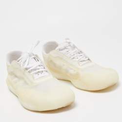 Prada x Adidas White Mesh Luna Rossa Sneakers Size 45 1/3