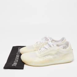 Prada x Adidas White Mesh Luna Rossa Sneakers Size 45 1/3