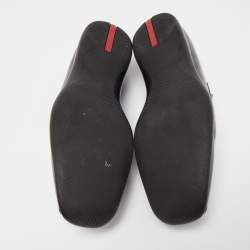Pre Owned Prada Black Leather Dress Loafers Size 46