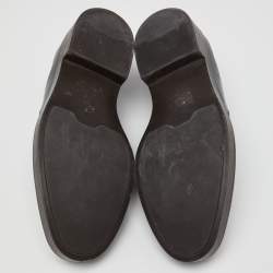 Prada Burgundy Leather Lace Up Oxfords Size 43.5