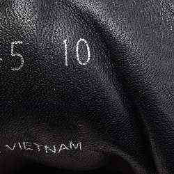 Pre Owned Prada Black Leather and Nyon Low Top Sneakers Size 44