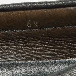 Prada Black Saffiano Leather Penny Loafers Size 40.5