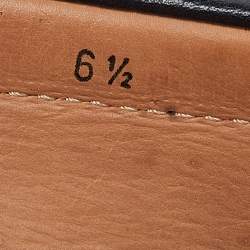 Pre Owned Prada Navy Blue Leather Penny Loafers Size 40.5 