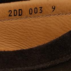 Prada Brown Suede Slip On Loafers Size 43