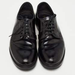 Prada Black Leather Lace Up Derby Size 42.5