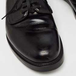 Prada Black Leather Lace Up Derby Size 42.5