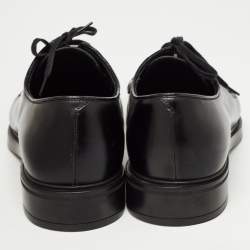 Prada Black Leather Lace Up Derby Size 42.5