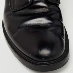 Prada Black Leather Lace Up Derby Size 41