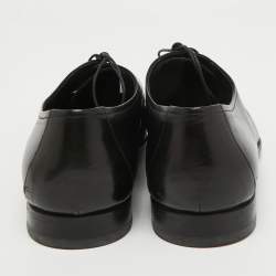 Prada Black Leather Lace Up Derby Size 43
