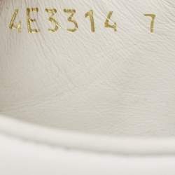 Prada White Leather Low Top Sneakers Size 41