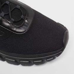 Prada Black Knit Fabric Lace Up Sneakers Size 43
