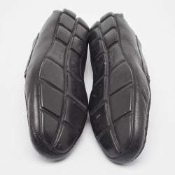 Prada Black Leather Slip On Loafers Size 42.5