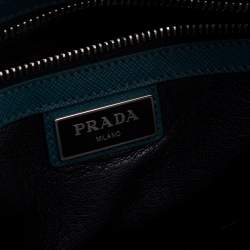 Pre Owned Prada Green Leather Travel Organizer 