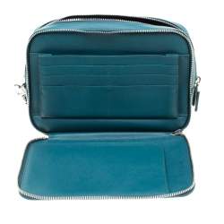 Pre Owned Prada Green Leather Travel Organizer 