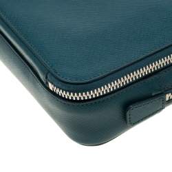 Pre Owned Prada Green Leather Travel Organizer 