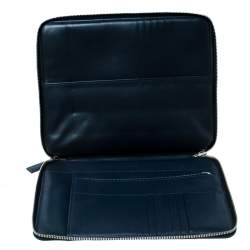 Pre Owned Prada Navy Blue Saffiano Leather Document Holder
