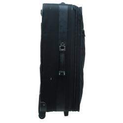 Prada Black Nylon Signature Rolling Suitcase