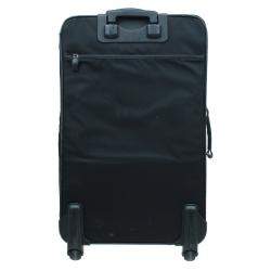 Prada Black Nylon Signature Rolling Suitcase