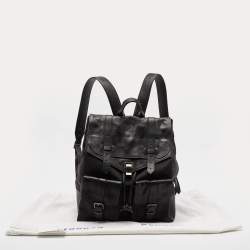 Proenza Schouler Black Leather and Nylon PS1 Backpack