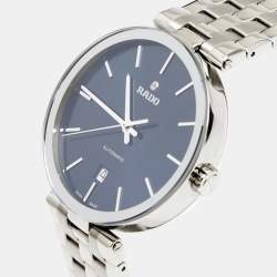 Pre Owned Rado Blue Stainless Steel Florence R48901203 Men's Wristwatch 38 mm