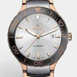 Rado Silver HIgh -Tech Ceramic PVD Coated Stainless Steel Centrix R30001103 Men's Wristwatch 42 mm