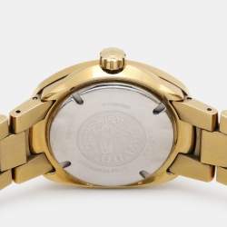 Pre Owned Rado Black Gold Tone Stainless Steel R12951153 Men's Wristwatch 35 mm