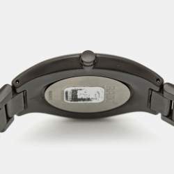 Pre Owned Rado True Thinline R27011902 Brown Mother Of Pearl Dial Diamond High-Tech Ceramic Titanium Men's Wristwatch 39 mm