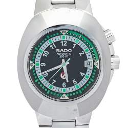 مملوكة مسبقًا Rado Black Tungsten Carbide & Stainless Steel Diastar 658.0639.3 Men's Wristwatch 42mm