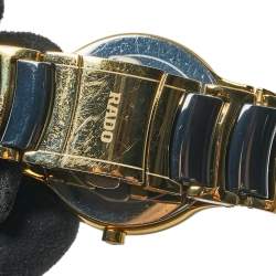 Pre Owned  ساعة يد رجالية رادو سينتريكس جوبيلي 115.0929.3 سيراميك و ستانلس ستيل مطلي پي ڨي دي ذهبي سوداء 38 مم