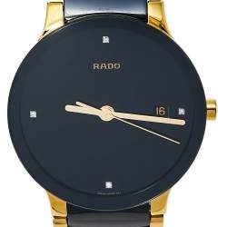 Pre Owned  ساعة يد رجالية رادو سينتريكس جوبيلي 115.0929.3 سيراميك و ستانلس ستيل مطلي پي ڨي دي ذهبي سوداء 38 مم