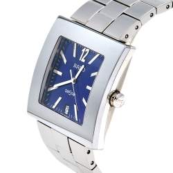مملوكة مسبقًا Rado Blue Stainless Steel Diastar 113.0755.3 Men's Wristwatch 35 mm