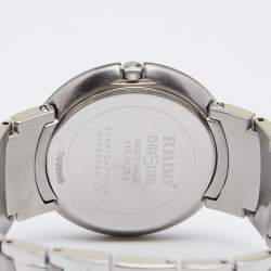 Pre Owned Rado Black Stainless Diastar Jubile 115.00625.3 Men's Wristwatch 35 mm