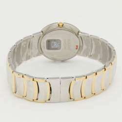 Pre Owned Rado Silver Two Tone Stainless Steel Coupole R22626123 Men's Wristwatch 35 mm 