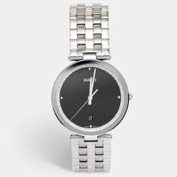 Rado Black Stainless Steel Florence R48870153 Men's Wristwatch 38 mm