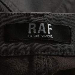 RAF by Raf Simons Shadow Grey Denim Distressed Slim Fit Jeans M