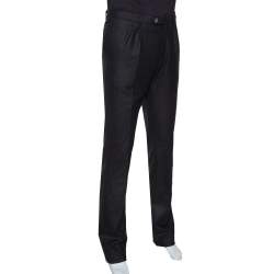 Raf Simons Black Wool Tailored Pants XL