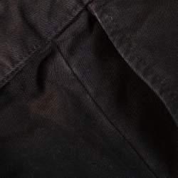 RAF by Raf Simons Black Denim Pleated Wide Leg Trousers S